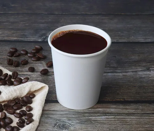Miniatura 3 de CantaGreen 200 tazas de café de papel blanco resistentes de 8 onzas, taza desechable para bebidas calientes y frías