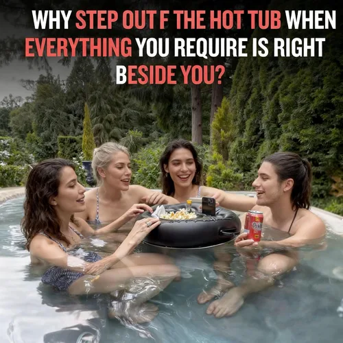 Miniatura 7 de Inflatable Pool Drink Holder with Large Capacity, Floating Drink Float for Hot Tub, Pool, Beach & Party - Holds Drinks, Phones & Snacks, Easy