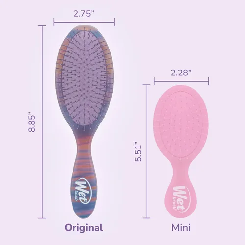 Miniatura 5 de Wet Brush - Cepillo desenredante Original, color morado (Desert Afterglow), con cerdas ultrasuaves IntelliFlex, cerdas desenredantes que se deslizan