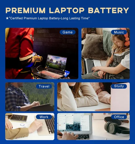 Miniatura 2 de LK03XL - Batería de repuesto para portátil HP Envy x360 49.2 ft-cn0012dx/49.2 ft-cn0011dx convertible, batería de iones de litio de 3 celdas de 52.5
