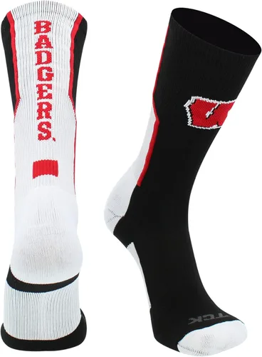 Miniatura 7 de TCK NCAA Perimeter Crew Socks, calcetines deportivos de equipo de rendimiento atlético para hombres y mujeres, absorben la humedad, con licencia