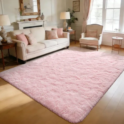 Miniatura 33 de Alfombra Corredor Suave de Pelo Largo para Dormitorio, 2 x 6 pies, alfombras esponjosas con parte inferior antideslizante para pasillo, junto a