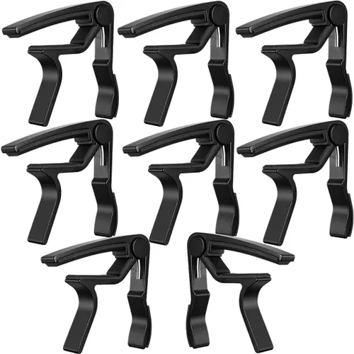 Miniatura 7 de Cejilla de guitarra para guitarra eléctrica acústica (negro Cpao)