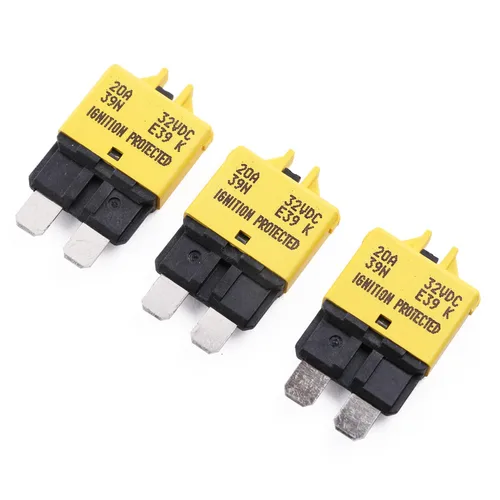 Miniatura 16 de Disyuntor de fusibles de reinicio manual de 12 V, 24 V, 3 A, ATO/ATC de perfil bajo – UL – Disyuntores reiniciables tipo 3 amperios, kit de fusibles