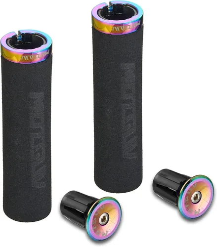 Miniatura 9 de Empuñaduras de bicicleta de espuma con bloqueo único en la barra de mango de bicicleta, suave y cómodo, antideslizante, mango de bicicleta para BMX