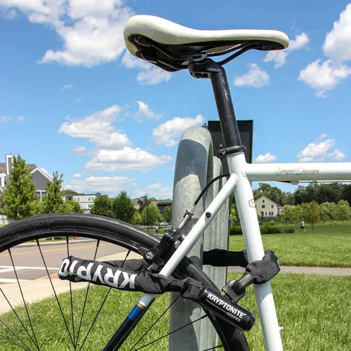 Miniatura 4 de Kryptonite Keeper 785 Candado de Cadena para Bicicleta, 2.8 Pies de Largo, Candado de Cadena para Bicicleta Resistente Antirrobo con Llaves para Gris