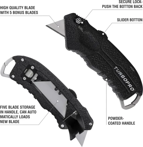 Miniatura 2 de Olympia Tools 33-187 Cuchillo de carga automática Turbopro