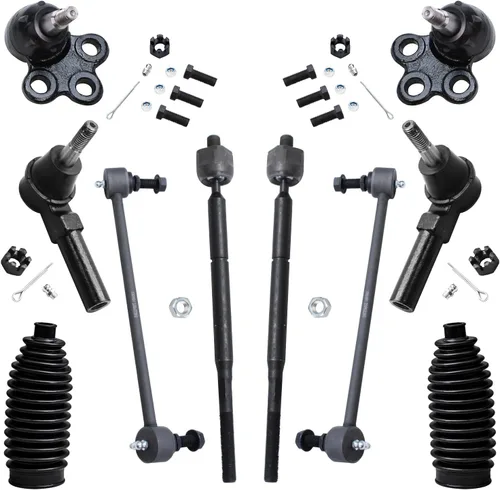 Miniatura 56 de Detroit Axle – Kit de suspensión delantera para Hyundai 2013-2018 Santa Fe 2 enlaces de barra de estabilizador 4 varillas de amarre interiores