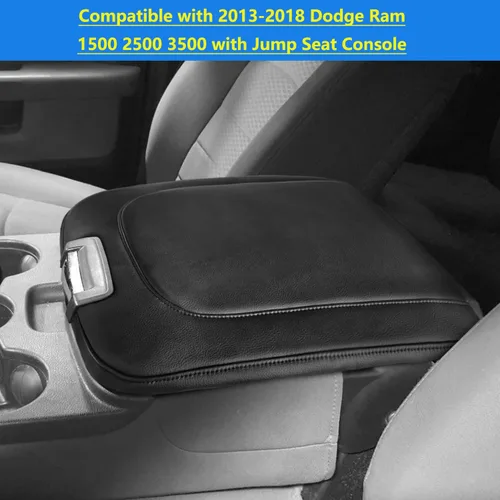 Miniatura 2 de Funda de repuesto para reposabrazos de consola central, adecuada para Dodge Ram 1500 2500 3500 2013-2018 con consola de asiento de salto, protector