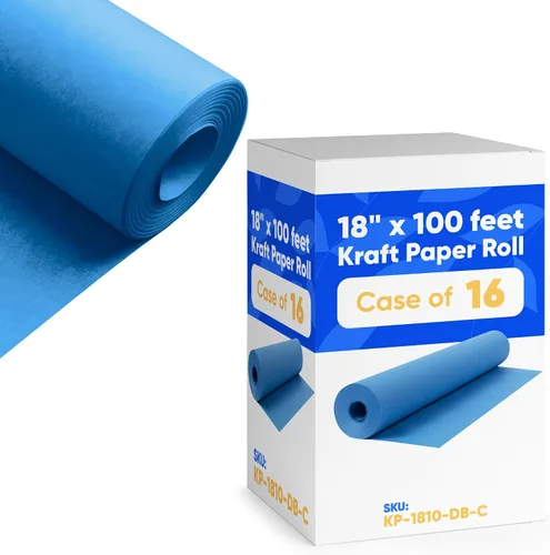 Miniatura 23 de Papel kraft negro de 18 x 1200 pulgadas (100 pies), 45 libras de grosor, reciclable hecho en Estados Unidos, 16 rollos