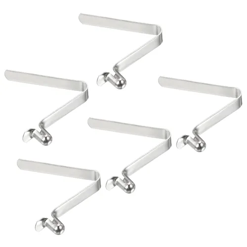 PATIKIL Broches de remo de kayak de 0.25 x 0.18 pulgadas, paquete de 5 clips de resorte de botón de presión de acero, tubo de bloqueo de botón hueco
