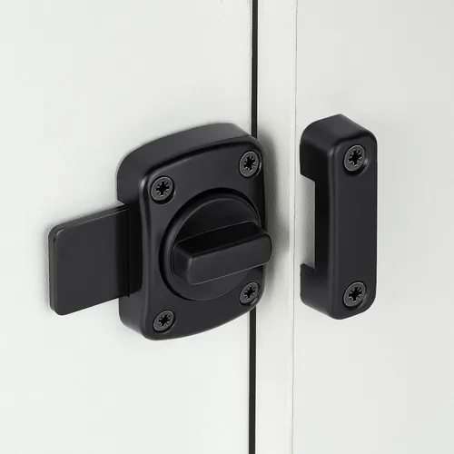 Miniatura 4 de INIRET 2 Paquetes Pestillos de Cerrojo Giratorio Pestillos de Puerta Cerradura de Puerta de Seguridad, Cerradura de Puerta para Mascotas, Muebles