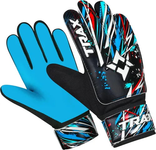 Miniatura 10 de Guantes de portero de fútbol para niños, jóvenes y adultos, guantes de portero de fútbol con látex de 0.157 pulgadas (0.157 in) antideslizantes