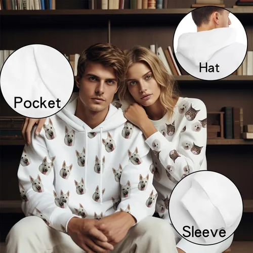Miniatura 2 de Sudadera con capucha personalizada Diseña tu propio jersey Sudaderas personalizadas Sudaderas con capucha personalizadas Hombres Mujeres