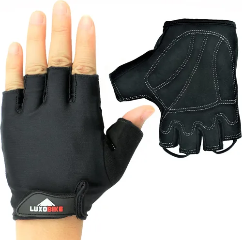 LuxoBike - Guantes de ciclismo guantes de bicicleta de montaña guantes de bicicleta Antideslizante absorción de golpes acolchado transpirable medio