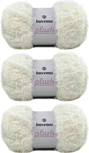Miniatura 21 de Hilo de Pelo Sintético Super Suave y Grueso, Súper Suave y Esponjoso para Tejer, Crochet y Manualidades, 100 Gramos (3.53 Onzas) 109 Yardas