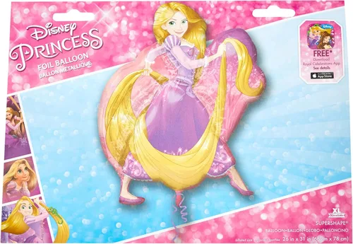 Miniatura 2 de Anagram 10022938 Rapunzel Supershape - Globo de aluminio (38 pulgadas), multicolor