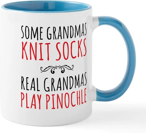 Miniatura 87 de CafePress Euchre Champ Mugs Taza de café de cerámica de 11 oz (11.0 fl oz)