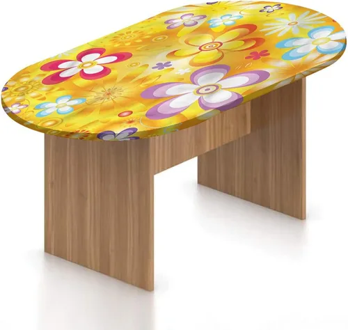 Miniatura 20 de XISUNYA Mantel ajustable ovalado de poliéster con bordes elásticos florales, ramas de pétalos de primavera, estampado de botánica japonesa, se Gris