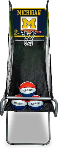 Miniatura 13 de Pop-A-Shot - Tailgate Game with NCAA Graphics l Arcade Basketball Inside, Out, and On The Go Infrared Sensor Scoring 3 Balls Foldable