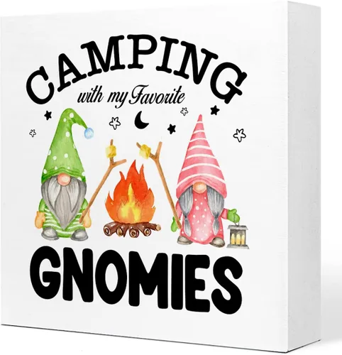Miniatura 11 de Cartel divertido de camping – Cartel de madera con texto en inglés «Love Is Staying Together After Trying to Park the Camper», decoración