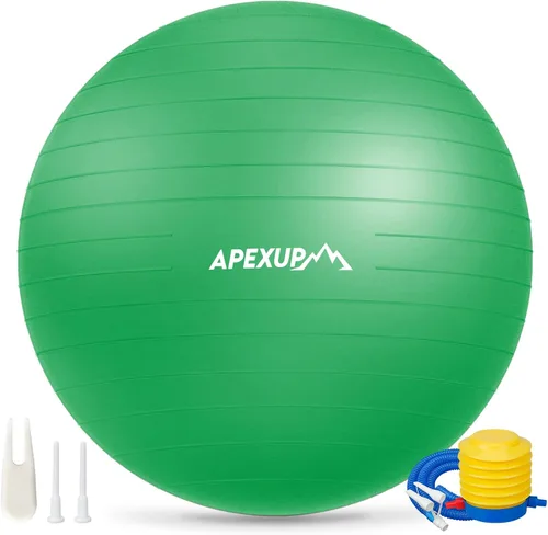 Miniatura 23 de APEXUP Pelota de Yoga Pelota de Ejercicio Antideslizante Resistente para Fitness, Equilibrio y Entrenamiento del Core