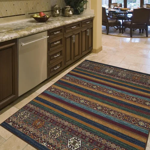 Miniatura 41 de Ottomanson Alfombras de 5 x 6 pies 6 pulgadas para sala de estar, alfombra de área para dormitorio, antideslizante, duradera y grande para zonas