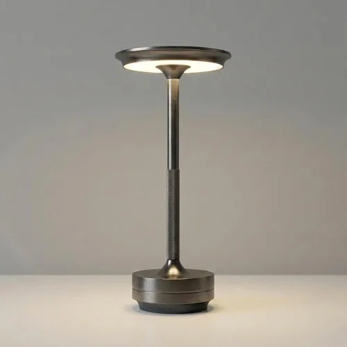 Miniatura 5 de Paquete de 2 lámparas de mesa inalámbricas recargables, lámpara portátil que funciona con pilas, luz de mesa LED de atenuación continua con función