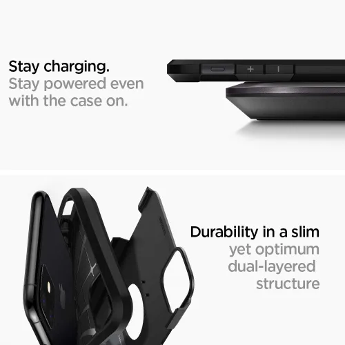 Miniatura 3 de Spigen Funda Tough Armor diseñada para Apple iPhone 11 (2019), color negro