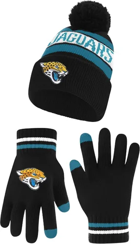 Miniatura 53 de Ultra Game Adults NFL Official Super Soft Winter Beanie Knit Hat With Warm Touch Screen Gloves Color del equipo 2