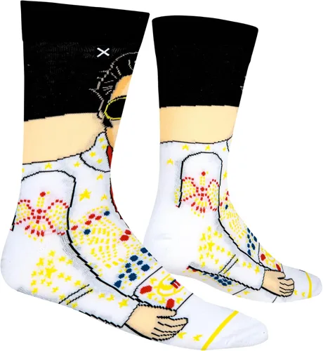 Miniatura 3 de Odd Sox, Elvis Presley, The King of Rock N Roll - Calcetines para hombre, divertidos regalos de coleccionista, Negro