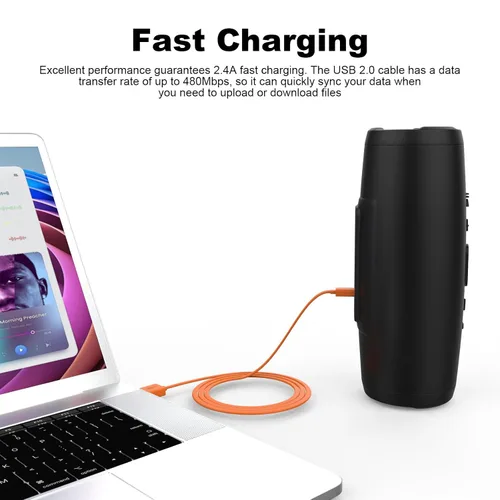 Miniatura 5 de Cable micro USB para altavoz JBL compatible con JBL Charge 3, Charge 2, Charge 2+, Flip 4, Flip 3, Flip 2, Pulse 3, Pulse 2, Go 2, Clip 2, Clip 2