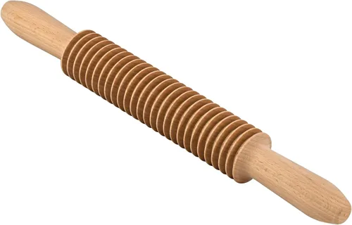 Miniatura 9 de Cortador de pasta de madera de haya de 14 mm, rodillo de rejilla de fideos, cortador de masa, pincel de madera, cortador de espaguetis, herramienta