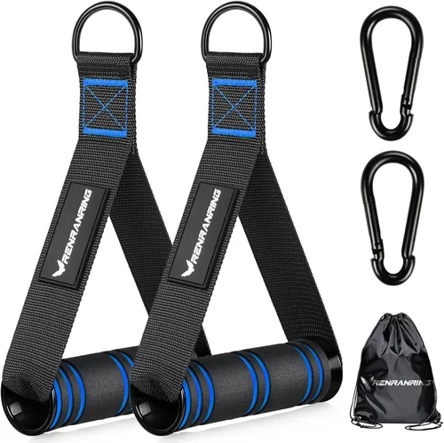 RENRANRING Asas de Ejercicio para Gimnasio, Accesorios de Reemplazo para Poleas de Máquina de Cable, Banda de Resistencia y Entrenador de Fuerza,
