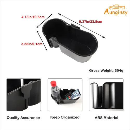 Miniatura 6 de Bandeja organizadora expansora para portavasos trasero de automóvil compatible con Ford Maverick 2022-2024 para asiento de automóvil trasero doble