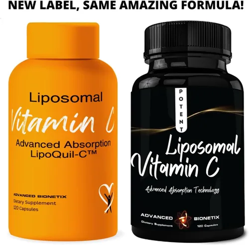 Miniatura 9 de Advanced Bionetix Suplemento de vitamina C liposomal Tecnología de absorción mejorada LipoQuil-C 120 cápsulas 1000 mg de alta dosis soluble