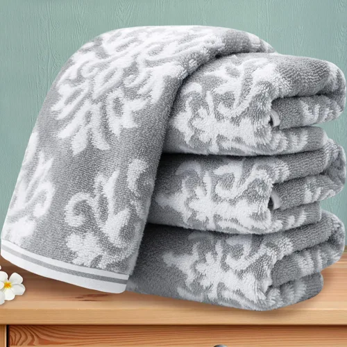 Miniatura 10 de Paños de lavado de algodón para ducha (6 piezas, 13 x 13 pulgadas), de secado rápido, gruesos, absorbentes, toallas faciales suaves para baño, juego