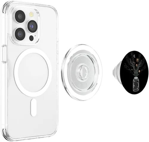 Miniatura 3 de Galaxy Flower Stars Cielo Noche Luna Espacio Exterior Regalo PopSockets MagSafe PopGrip para iPhone