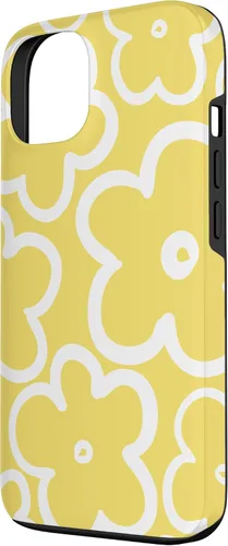 Miniatura 2 de iPhone 16 Cute Flower Pattern Wildflower Lemon Yellow and White Floral Case