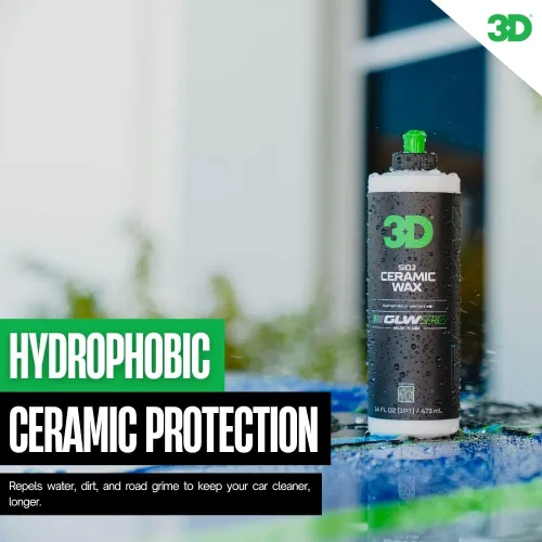 Miniatura 8 de 3D GLW Series - Cera de cerámica con infusión de SiO2 para el máximo brillo, protección hidrofóbica y fácil aplicación, brillo ultra suave