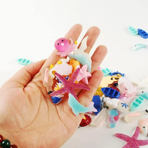 Miniatura 3 de NWFashion 112 piezas de decoración en miniatura de postre pastelería, decoración de pastel de alimentos, álbum de recortes, decoración de zapatos Mar