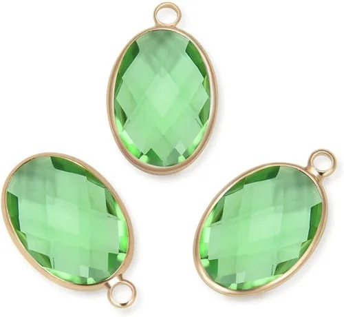 Miniatura 10 de Adabele Colgante de gota de piedra natal de oro de 0.709 in de grado A para aretes personalizados, pulseras, collares, tobilleras, llavero