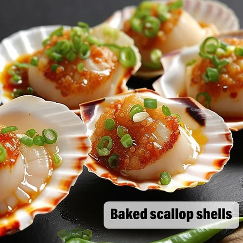 Miniatura 4 de 6 conchas de vieira de 4 a 4.5 pulgadas, conchas marinas naturales amarillas y rosas hawaianas para hornear, manualidades, relleno de jarrón