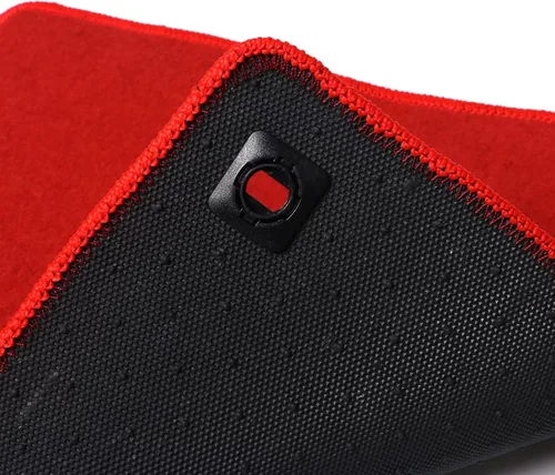Miniatura 7 de FREEMOTOR802 Alfombrillas de nailon para automóvil, para Honda Civic 2016-2021, accesorios interiores de repuesto antideslizantes, color rojo, 4