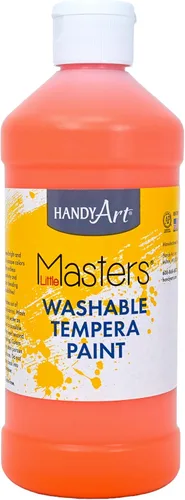 Miniatura 23 de Handy Art Little Masters - Pintura al temple lavable, turquesa, botella de 128 onzas, brillante y mezclable, alta opacidad, colores lavables