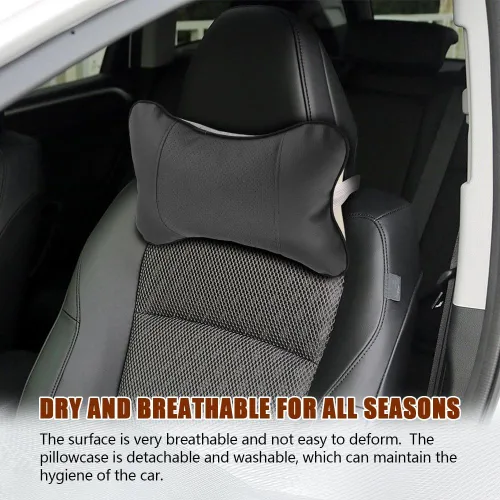 Miniatura 6 de Zufoty 2 almohadas ergonómicas para reposacabezas de automóvil, para aliviar la fatiga del cuello, almohadas universales para reposacabezas