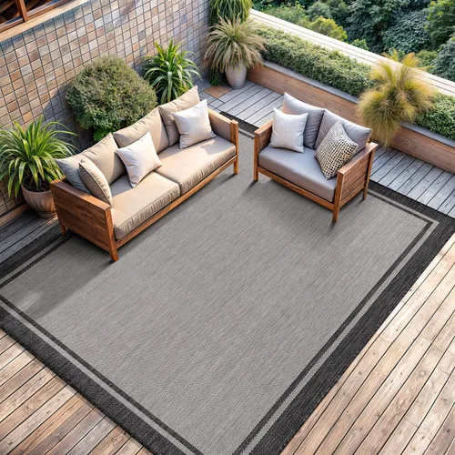 Miniatura 63 de CAMILSON Alfombra para exteriores, alfombras modernas para patios interiores y exteriores, tapetes de cocina y pasillo, alfombra lavable para porche