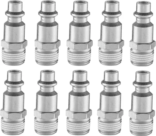 Prevost IRP 066251 - Acoplador de acero con revestimiento de teflón industrial de 1/4" macho NPT