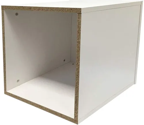 Miniatura 3 de 18 '' x 18 '' bases derribadas blancas Pedestal Base Caja Cubo Display Accesorio Almacén al por menor