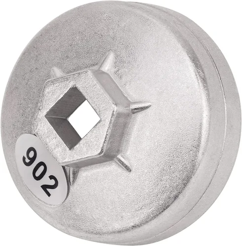 Miniatura 2 de AHL Llave de filtro de aceite 902 Cap 2.638 in 14 flautas de 1/2 pulgada de unidad cuadrada de filtro de aceite herramientas de extracción de filtro
